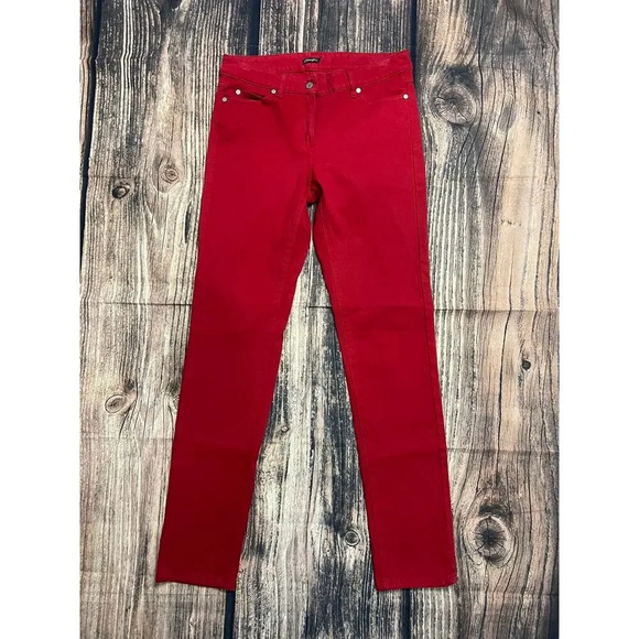 J.McLaughlin Women's Red Slim Ankle Jeans Size 4 - Picture 1 of 3